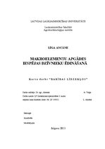 Referāts 'Makroelementu apgādes iespējas dzīvnieku ēdināšanā', 1.