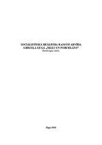 Konspekts 'Sociālistiskā reālisma kanoni Arvīda Griguļa lugā "Māls un porcelāns"', 1.