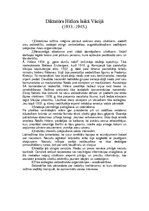 Eseja 'Diktatūra Hitlera laikā Vācijā', 1.