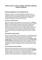 Konspekts 'Babiloni: vēsture, kultūra, mitoloģija, sabiedrība un kultūras mantojums', 1.