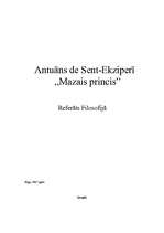 Referāts 'Antuāns de Sent-Ekziperī "Mazais princis"', 1.