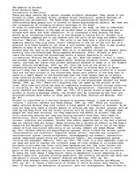 Eseja 'The Effects of Alcohol', 1.