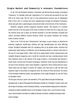 Referāts 'Single Market and Community’s Economic Foundations', 1.