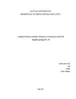 Paraugs 'Augsnes zinātnes laboratorijas darbu atskaite', 1.