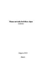 Referāts 'Mana novada brīvības cīņas (Zemgale)', 1.