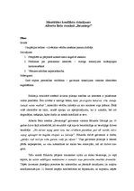 Eseja 'Identitātes konflikta risinājums Alberta Bela romānā "Bezmiegs”', 1.