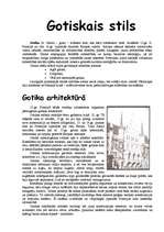 Referāts 'Gotiskais stils', 1.