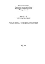Referāts 'Akciju emisija un emisijas prospekts', 1.
