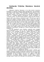 Referāts 'Gotharda Frīdriha Stendera literārā darbība', 1.