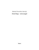Referāts 'Viesnīca "Hotel Bergs"', 1.