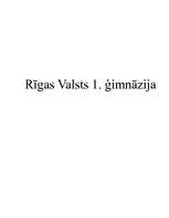 Referāts 'Rīgas Valsts 1.ģimnāzija', 1.