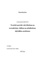 Konspekts 'Termiskā apstrāde', 1.