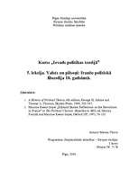 Eseja 'Valsts un pilsoņi: franču politiskā filosofija 18.gadsimtā', 1.