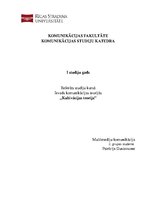 Referāts 'Kultivācijas teorija', 1.