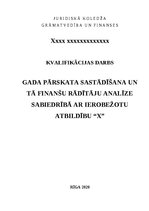 Diplomdarbs 'Gada pārskata sastādīšana un tā finanšu rādītāju analīze sabiedrībā ar ierobežot', 1.