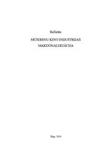 Referāts 'Mūsdienu kinoindustrijas makdonaldizācija', 1.