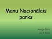 Prezentācija 'Manu Nacionālais parks', 1.