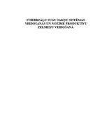 Referāts 'Stiebrzāļu sugu sakņu sistēmas veidošanās un nozīme produktīvu zelmeņu veidošanā', 1.