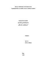 Referāts 'Darba vadīšana', 1.