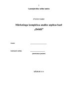 Referāts 'Mārketinga kompleksa analīze atpūtas bāzē "Dridži"', 1.
