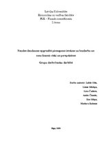 Referāts 'Naudas daudzuma apgrozībā pieauguma ietekme uz bezdarbu un cenu līmeni: riski un', 1.