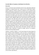 Konspekts 'Leadership Skills and Competences a Small Business Owner Must Have', 1.