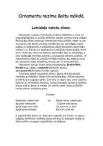 Referāts 'Seno baltu māksla, ornamenti', 2.