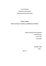 Referāts 'Zīmols "Live Rīga", tā izpēte un priekšlikumu izstrādāšana', 1.