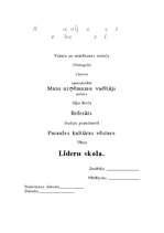 Referāts 'Līderu skola', 1.