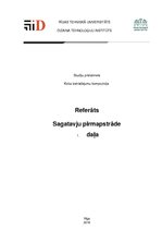 Konspekts 'Sagatavju pirmapstrāde. Pirmā daļa', 1.