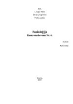 Paraugs 'Kontroluzdevums socioloģijā', 1.