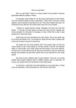 Eseja 'Who Is a Real Friend?', 1.