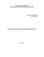 Eseja 'Dzīves jēgas meklējumi Dz.Soduma darbā "Taisām tiltu"', 1.