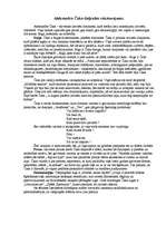 Eseja 'Aleksandra Čaka daiļrades raksturojums', 1.