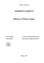 Referāts 'History of Video Games', 1.