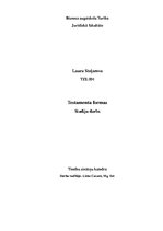 Referāts 'Testamenta formas', 1.