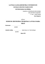 Referāts 'Dzimumu līdztiesības problēmas Latvijas darba tirgū', 1.