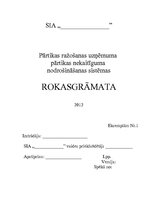 Paraugs 'Pārtikas ražošanas uzņēmuma pārtikas nekaitīguma nodrošināšanas sistēmas rokasgr', 1.