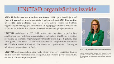 Prezentācija 'ANO Tirdzniecības un attīstības konference', 3.