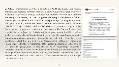 Prezentācija 'ANO Tirdzniecības un attīstības konference', 9.