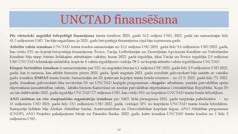 Prezentācija 'ANO Tirdzniecības un attīstības konference', 10.