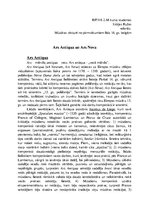 Konspekts 'Ars Antiqua un Ars Nova mūzikas virzieni', 1.