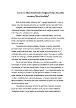 Eseja 'Lienas un Oļiņietes attiecību traģisms brāļu Kaudzīšu romānā "Mērnieku laiki"', 1.