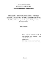 Diplomdarbs 'Progresīvā iedzīvotāju ienākuma nodokļa likme pasaulē un tās ieviešanas iespējas', 1.