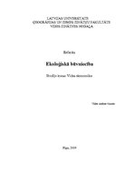 Referāts 'Ekoloģiskā būvniecība', 1.