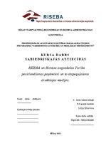 Referāts 'RISEBA un BA "Turība" pozicionēšanas paņēmieni un to atspoguļojums drukātajos ma', 1.