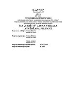 Biznesa plāns 'SIA "Urbītis" jauna veikala atvēršana Jelgavā', 2.