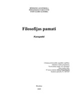 Konspekts 'Filosofijas pamati', 1.