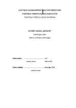 Referāts 'Kviešu maizes "Rudens" izstrādes shēma', 1.