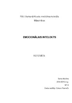Referāts 'Emocionālais intelekts', 1.